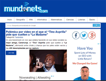 Tablet Screenshot of mundonets.com